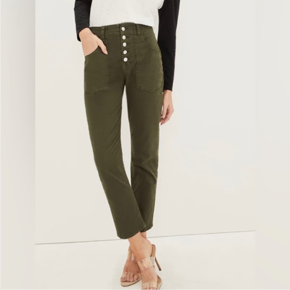 Veronica Beard Arya Cargo Straight-Leg Pants